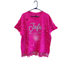 Athletic WorksJefa Distressed t-shirt Pink Size 2XL Preowned #1208